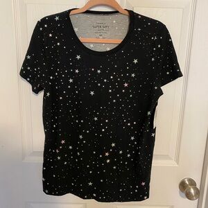 Torrid size 00x 10 M/L Super Soft Star Cluster Tee